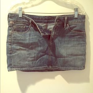 Woman’s  blue jean skirt